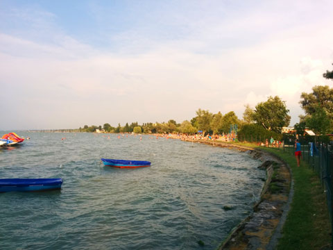 Strand am Balaton Südufer